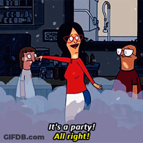 Bob's Burgers Says It's A Party All Right GIF