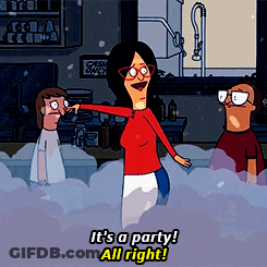 Bob's Burgers Says It's A Party GIF