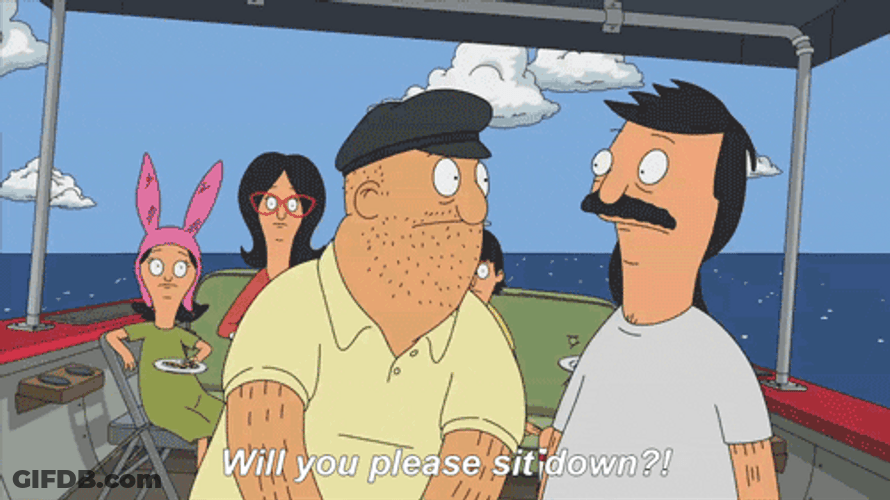 Bob's Burgers Thanksgiving Belcher Please Sit Down GIF