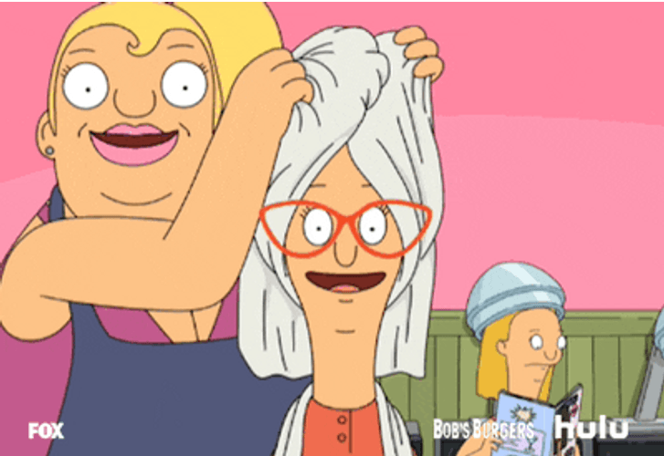 Bob's Burgers Thanksgiving Tina Belcher After Salon GIF