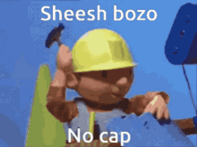 Bob The Builder Constructing And Hammering GIF