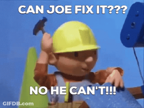 Bob The Builder Holding Hammer GIF