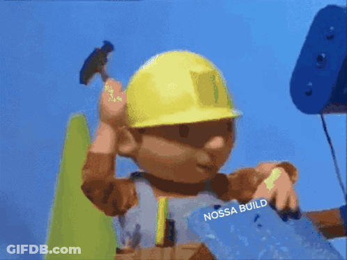 Bob The Builder Holding Hammer Nossa Build GIF