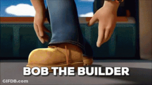 Bob The Builder In Yellow Boots GIF