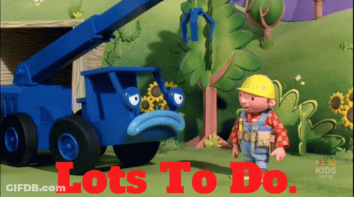 Bob The Builder Says Lots To Do In Red GIF