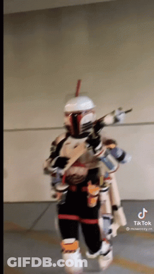 Boba Tea Cape Fett Cosplay GIF