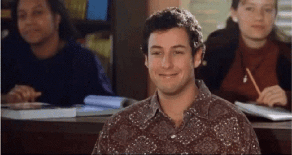 Bobby Boucher At School Shaking Head GIF