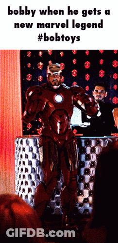 Bobby Gets New Marvel Legend In Superhero Costume GIF