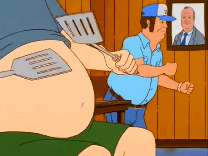 Bobby Hill Big Tummy Drum GIF