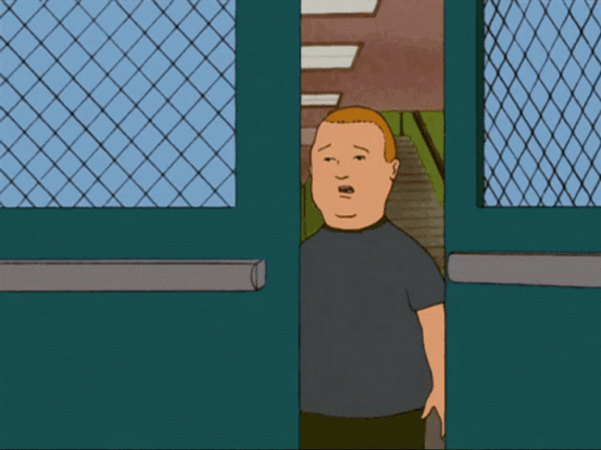 Bobby Hill Closing Door Slowly GIF