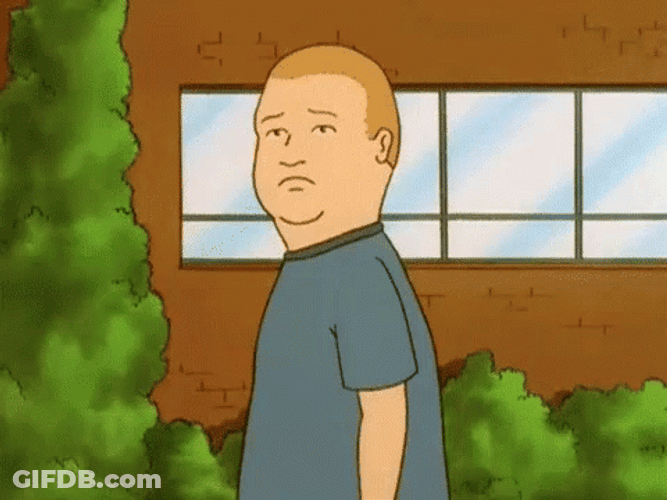 Bobby Hill Doing Hook Em Sign GIF