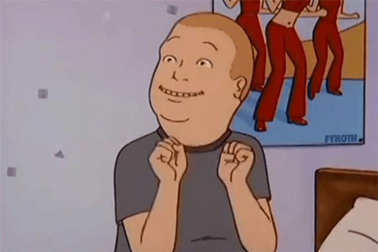 Bobby Hill Giddy Smile GIF