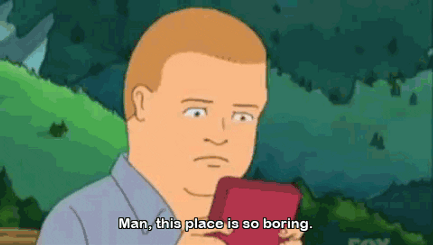 Bobby Hill Looking Below GIF