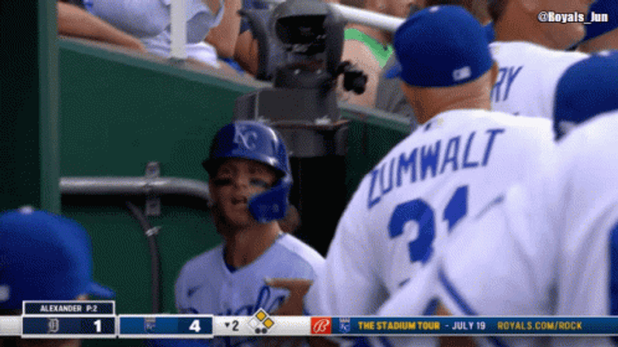 Bobby Witt Looks Very Happy GIF