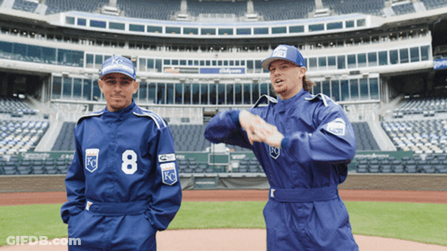 Bobby Witt Playing With Nicky Lopez GIF