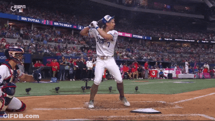 Bobby Witt Power Hit To The Goal GIF