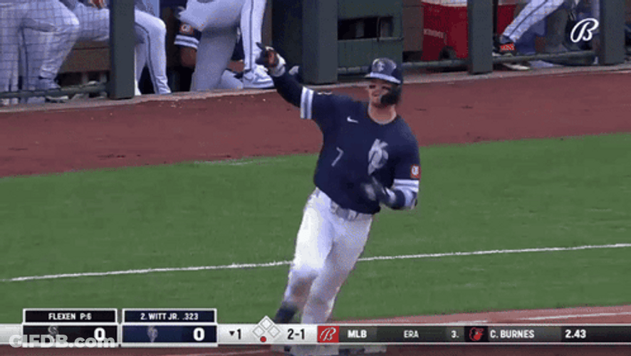 Bobby Witt Running Fast GIF