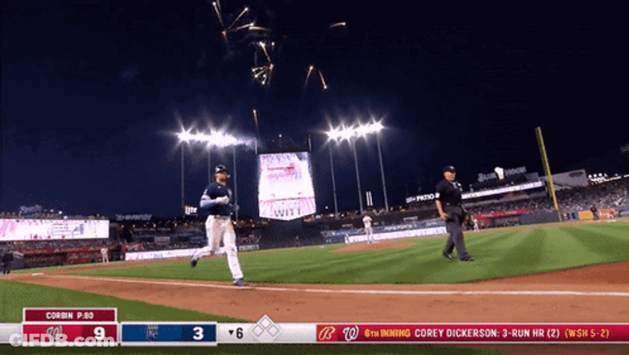 Bobby Witt Running In Oval GIF
