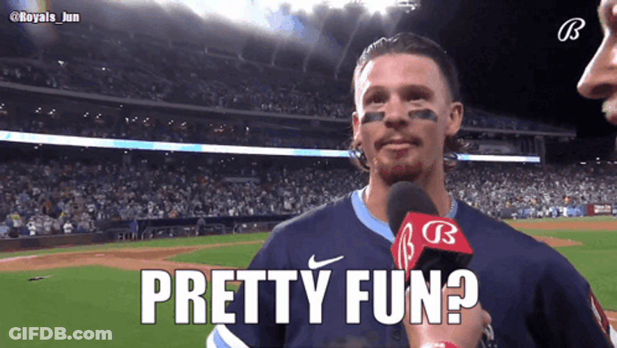 Bobby Witt Says Pretty Fun GIF