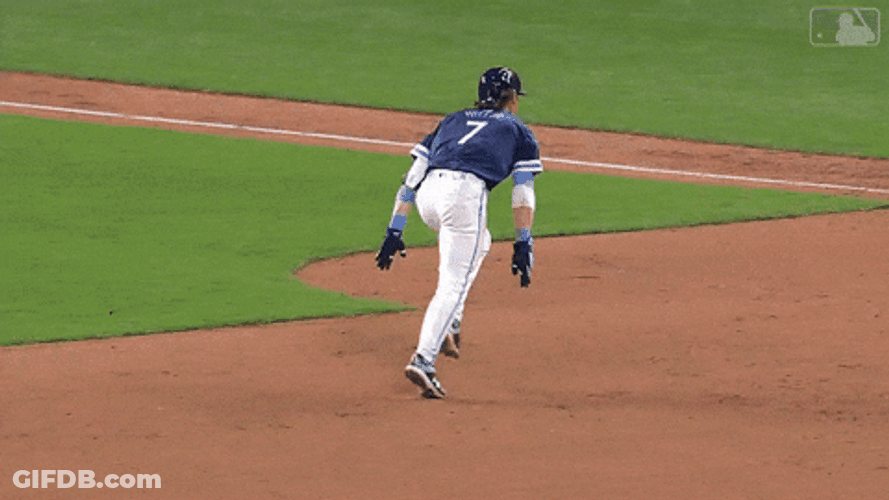 Bobby Witt Slipped On The Game GIF