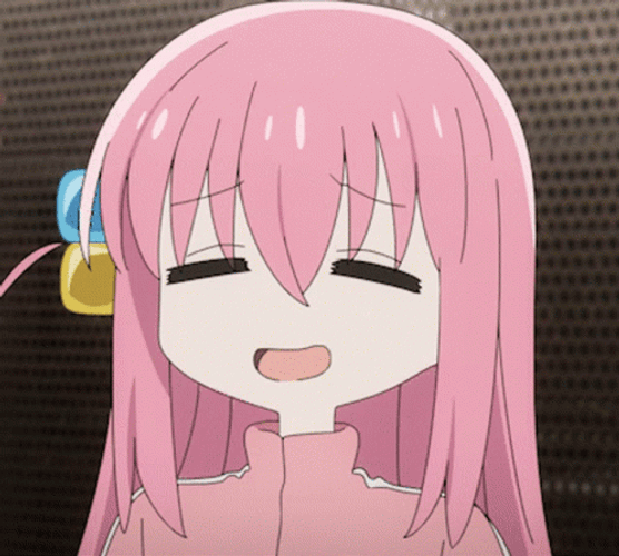 Bocchi The Rock Hitori Goto Fake Laugh GIF