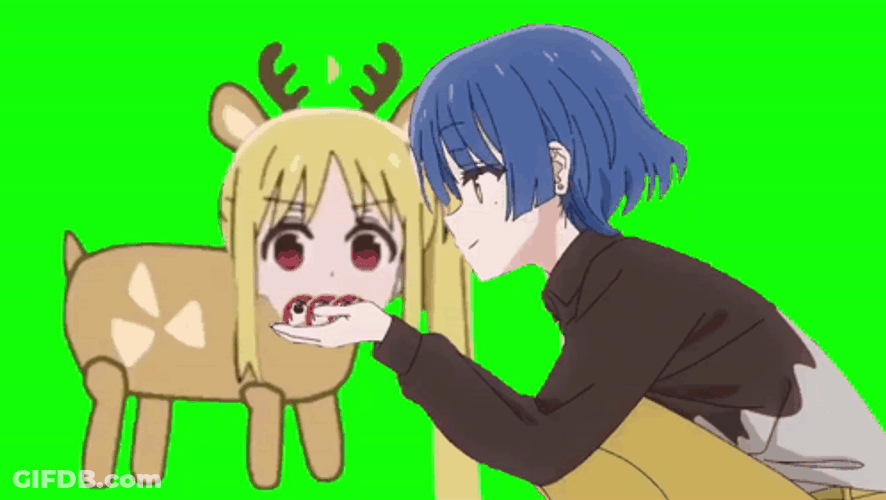 Bocchi The Rock Ryo Yamada Feeding Seika Ijichi GIF