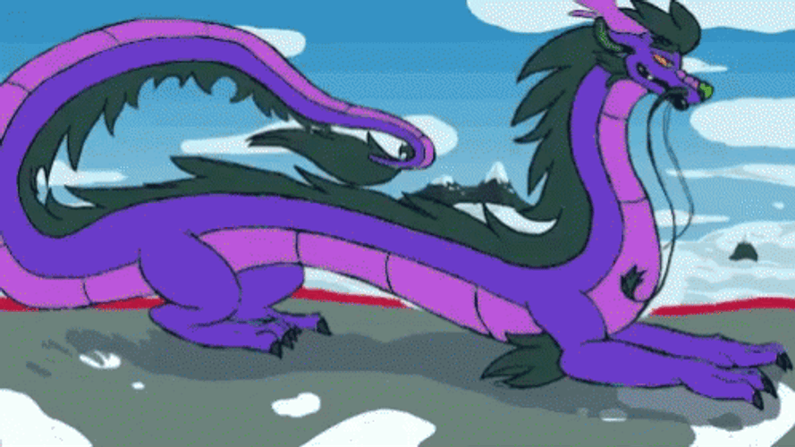 Body Belly Inflation Dragon Drawing GIF