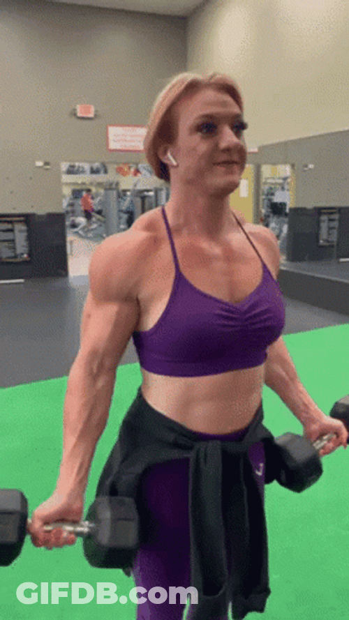 Body Builder Hammer Curls GIF