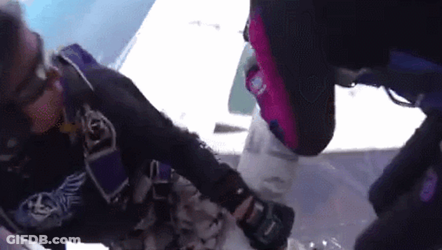 Body Cam Jump Plane Crash GIF