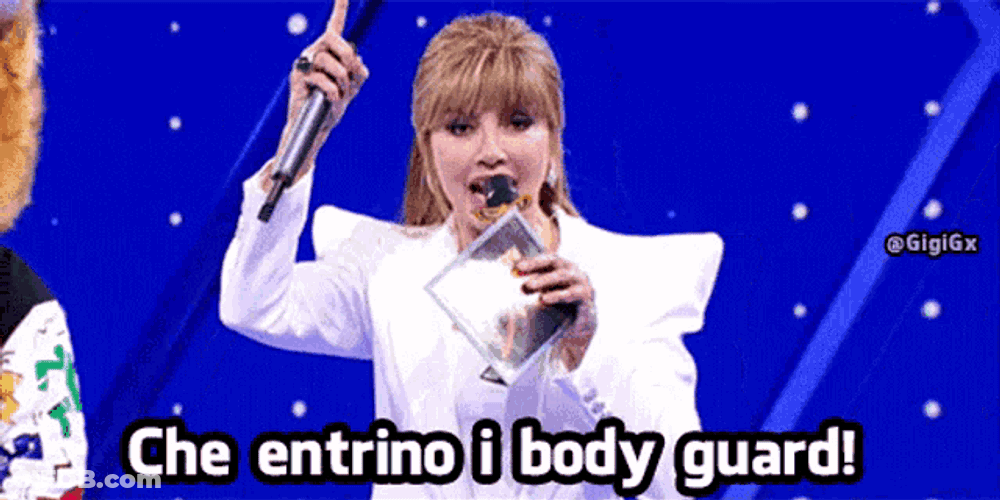 Body Guard Milly Carlucci GIF