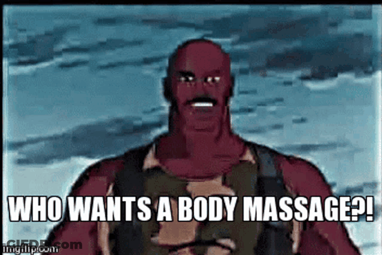 Body Massage Gi Joe GIF