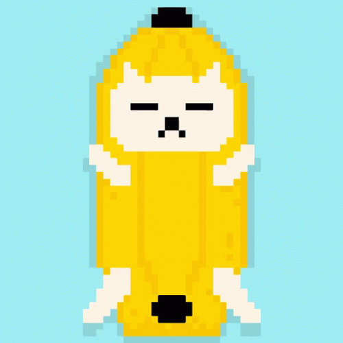 Body Shaking Banana Cat Meme GIF