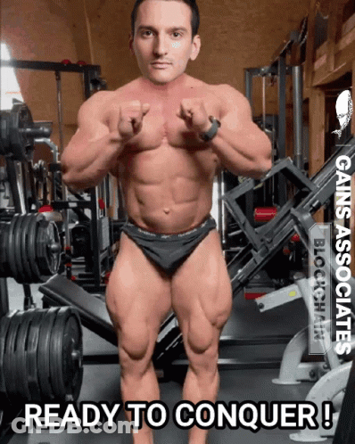 Bodybuilder In Gym Ready To Conquer GIF