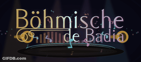 Bohmische Radio Logo Dark Background GIF