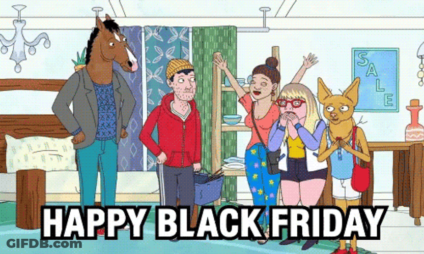 Bojack Horseman Black Friday Rush GIF