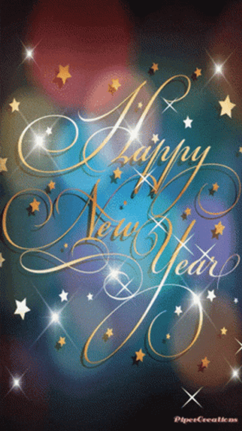 Bokeh Lights New Year GIF