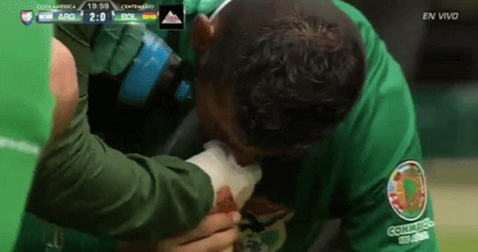 Bolivia Football Injured Player GIF