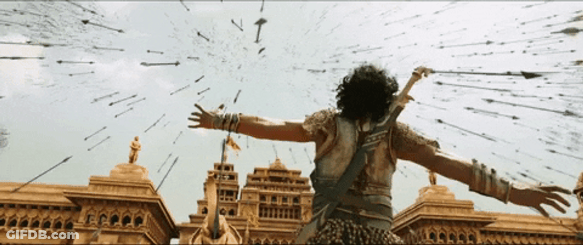 Bollywood Baahubali Falling Arrows GIF