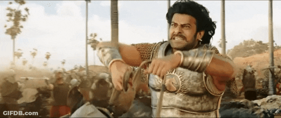 Bollywood Baahubali Riding Horse GIF