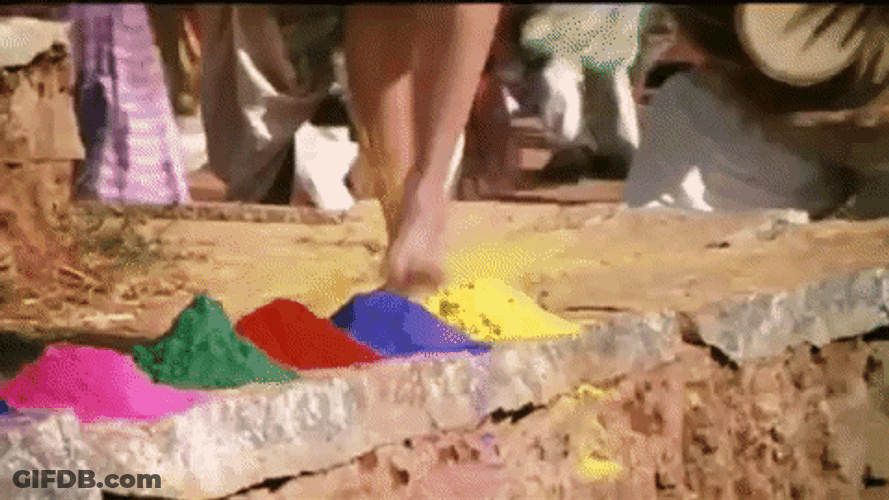 Bollywood Dancing Color Dust GIF