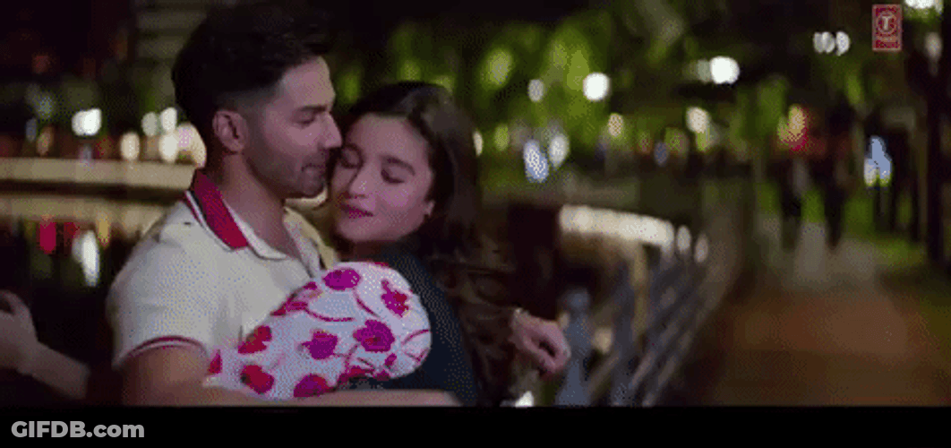 Bollywood Hug Romantic Flirting Couple GIF