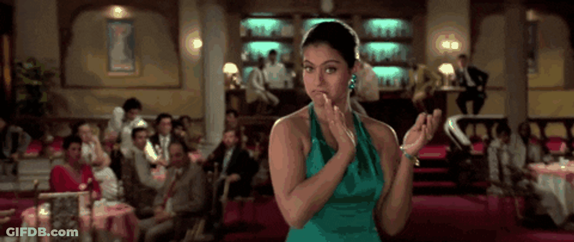 Bollywood Kajol Clapping GIF