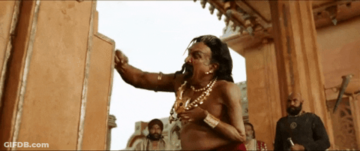 Bollywood Man Breaking Wall GIF