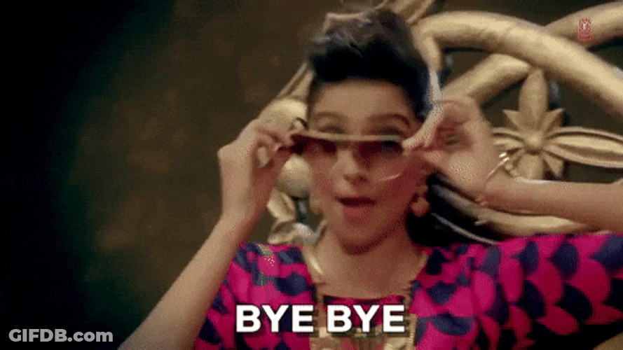 Bollywood Woman Bye Bye Meme GIF