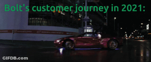 Bolt Customer Journey 2021 In Green GIF
