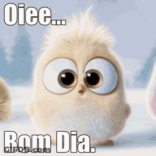 Bom Dia Hatchling Angry Birds GIF