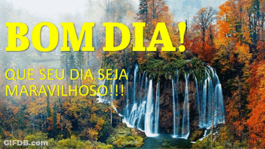 Bom Dia Waterfalls GIF