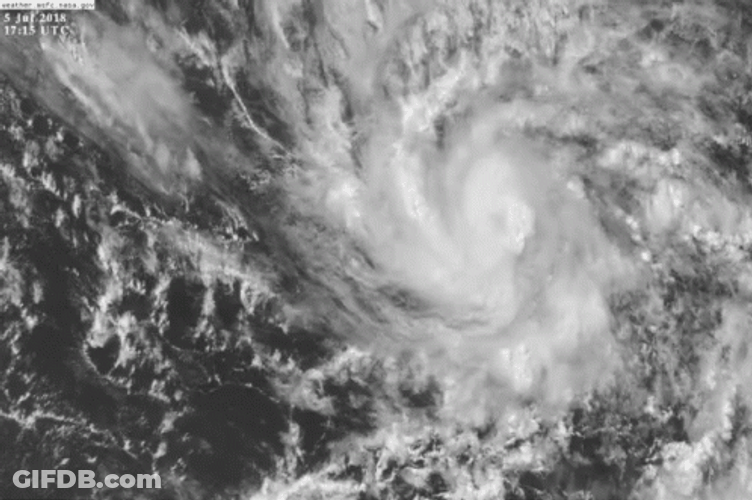 Bomb Cyclone Getting Large Satellite View GIF