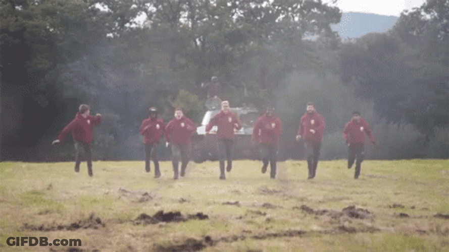 Bomb Explosion During Tactical Team Exercise GIF