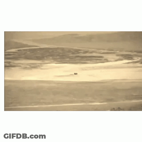 Bomb Explosion In Remote Desert Testing GIF